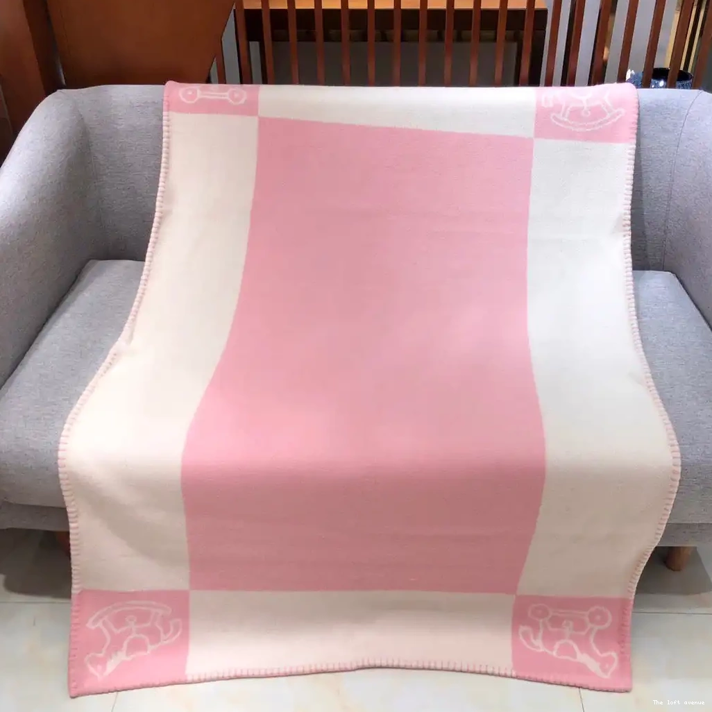THROW HERMES BABY BLANKET WOOL ADADA AVALON 0702